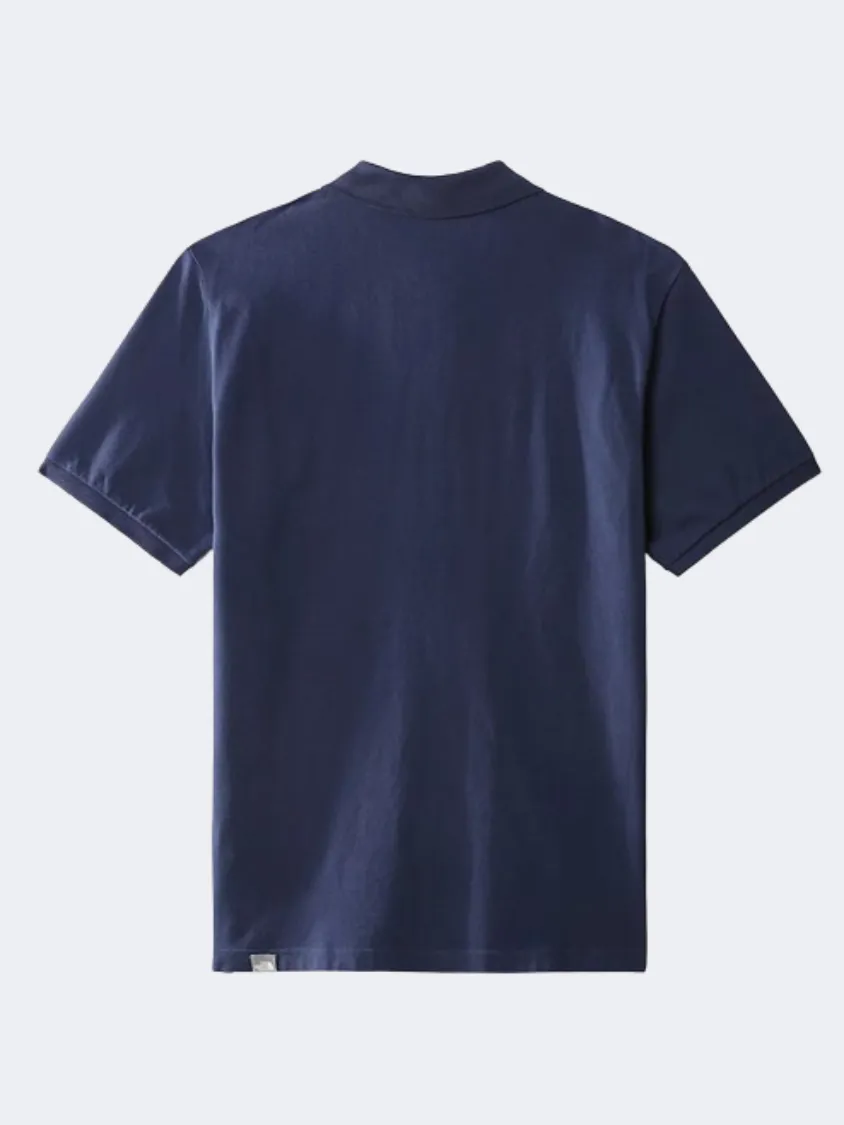 The North Face Piquet Men Lifestyle Polo Short Sleeve Summit Navy