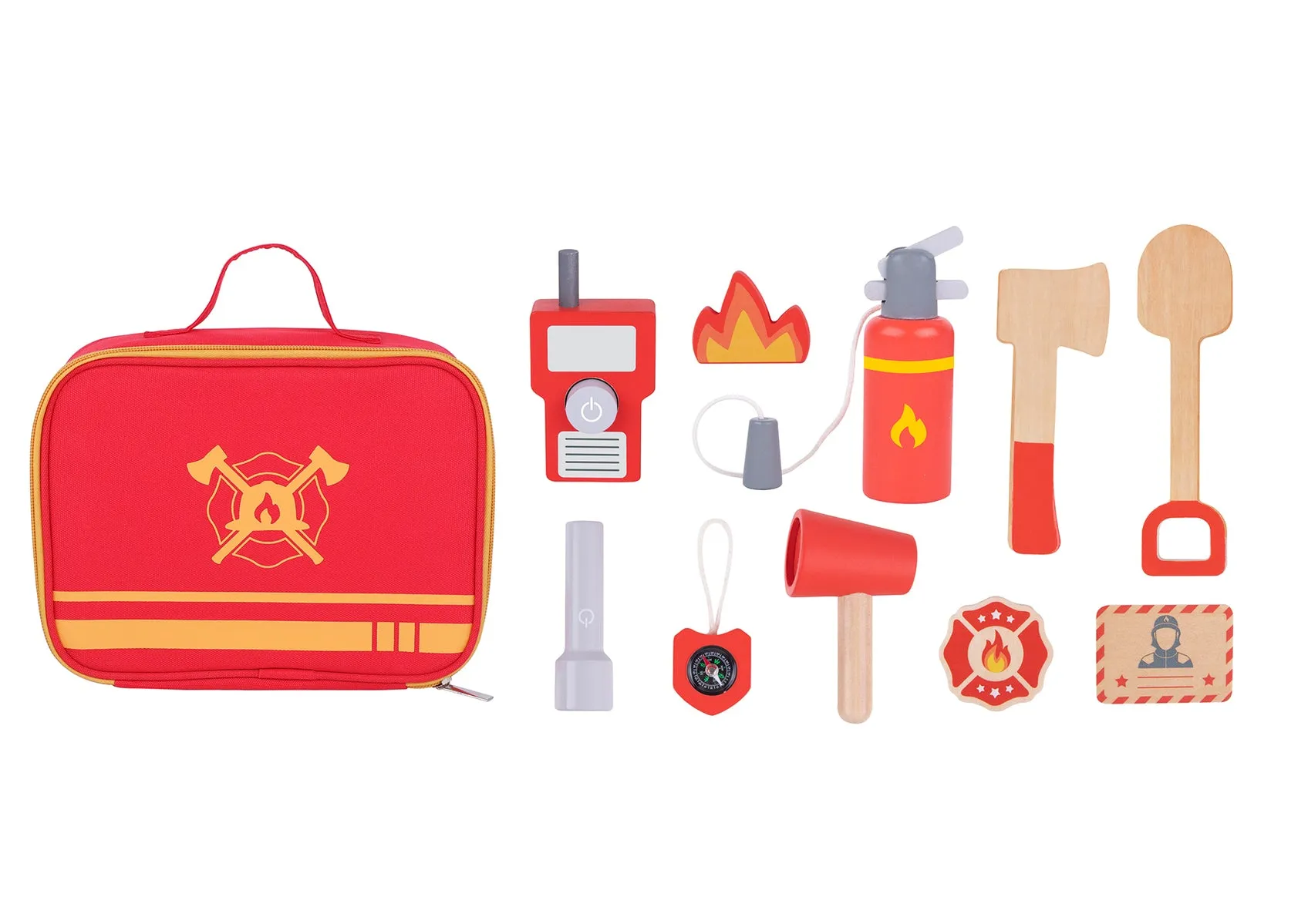 Tooky Toy Little Firefighter Role Play Set in Carry Bag