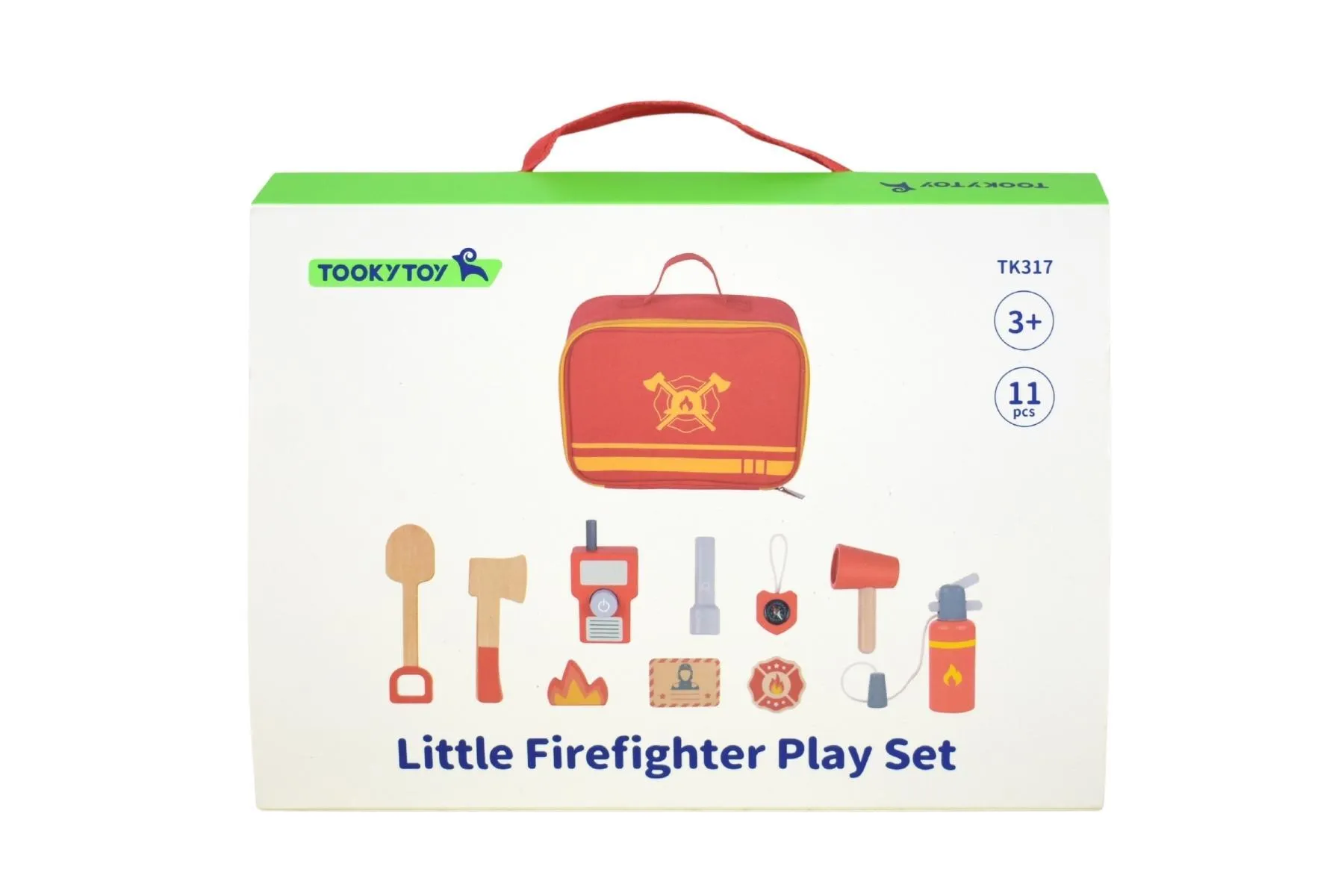 Tooky Toy Little Firefighter Role Play Set in Carry Bag