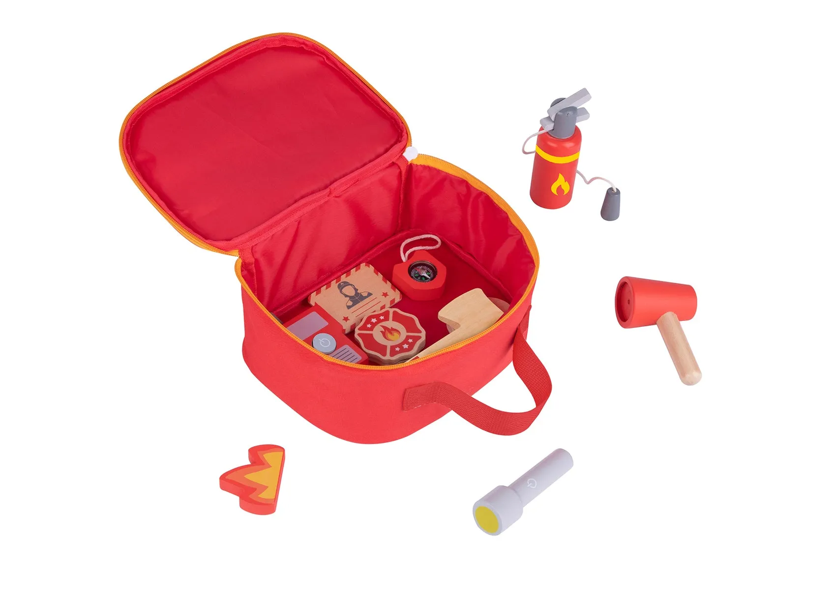 Tooky Toy Little Firefighter Role Play Set in Carry Bag