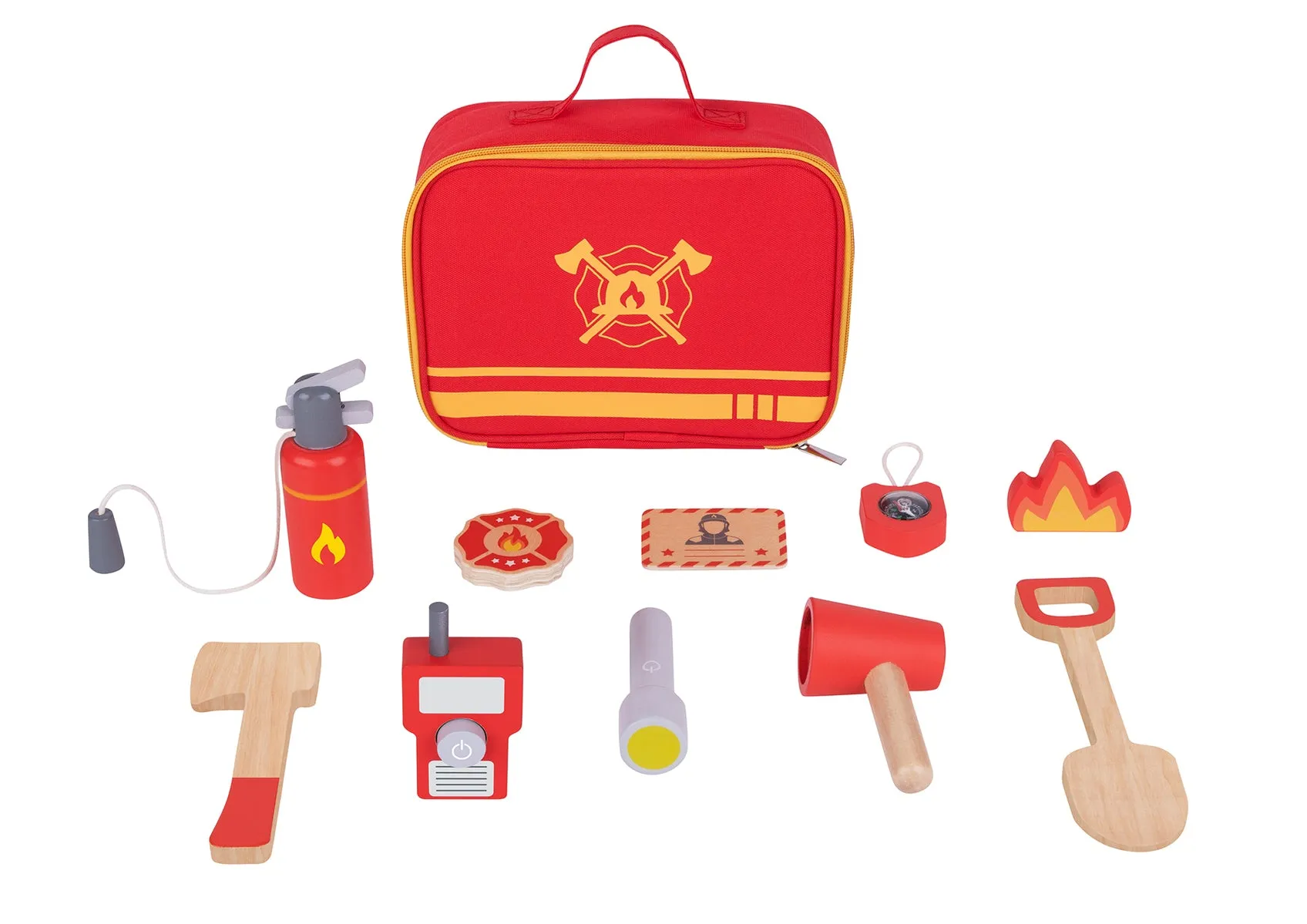 Tooky Toy Little Firefighter Role Play Set in Carry Bag