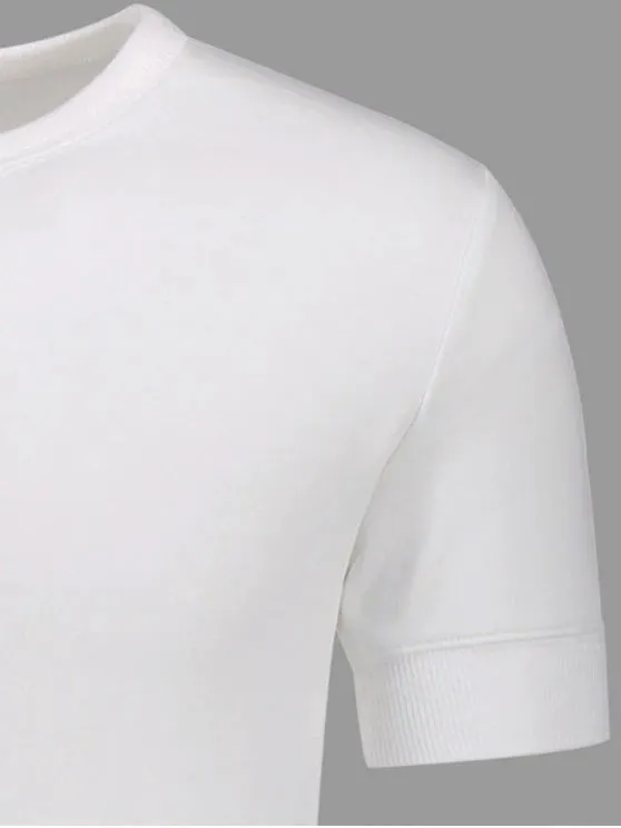 Trendy Crewneck Short Sleeve Henley Mens Top