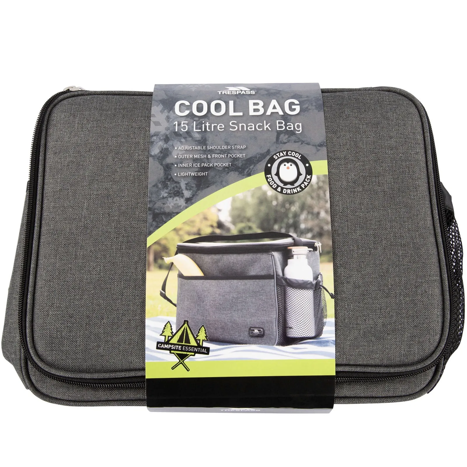 Trespass Nukooler 15L Cool Bag - Grey Marl