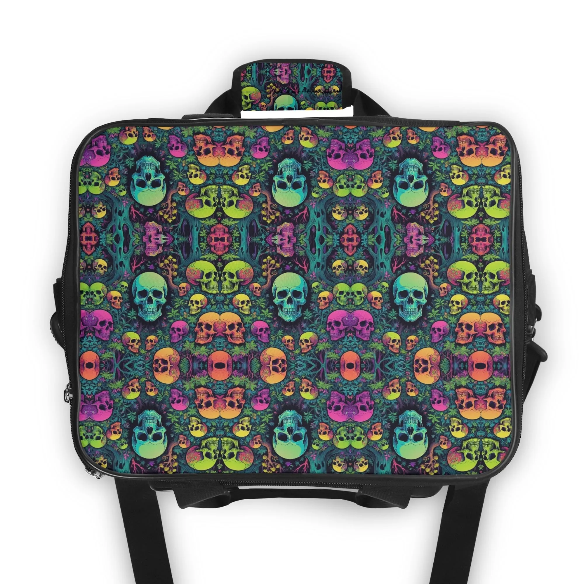 Trippy Skulls Insulated Leakproof Cooler Bag Lunch Box