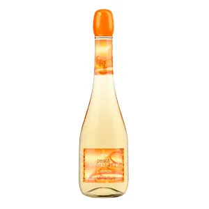 Verdi Peach Sparkletini, All Natural Fruit Flavored Italian Sparkling Spumante, Italy, 750ml Glass Bottle, 5-150ml Servings