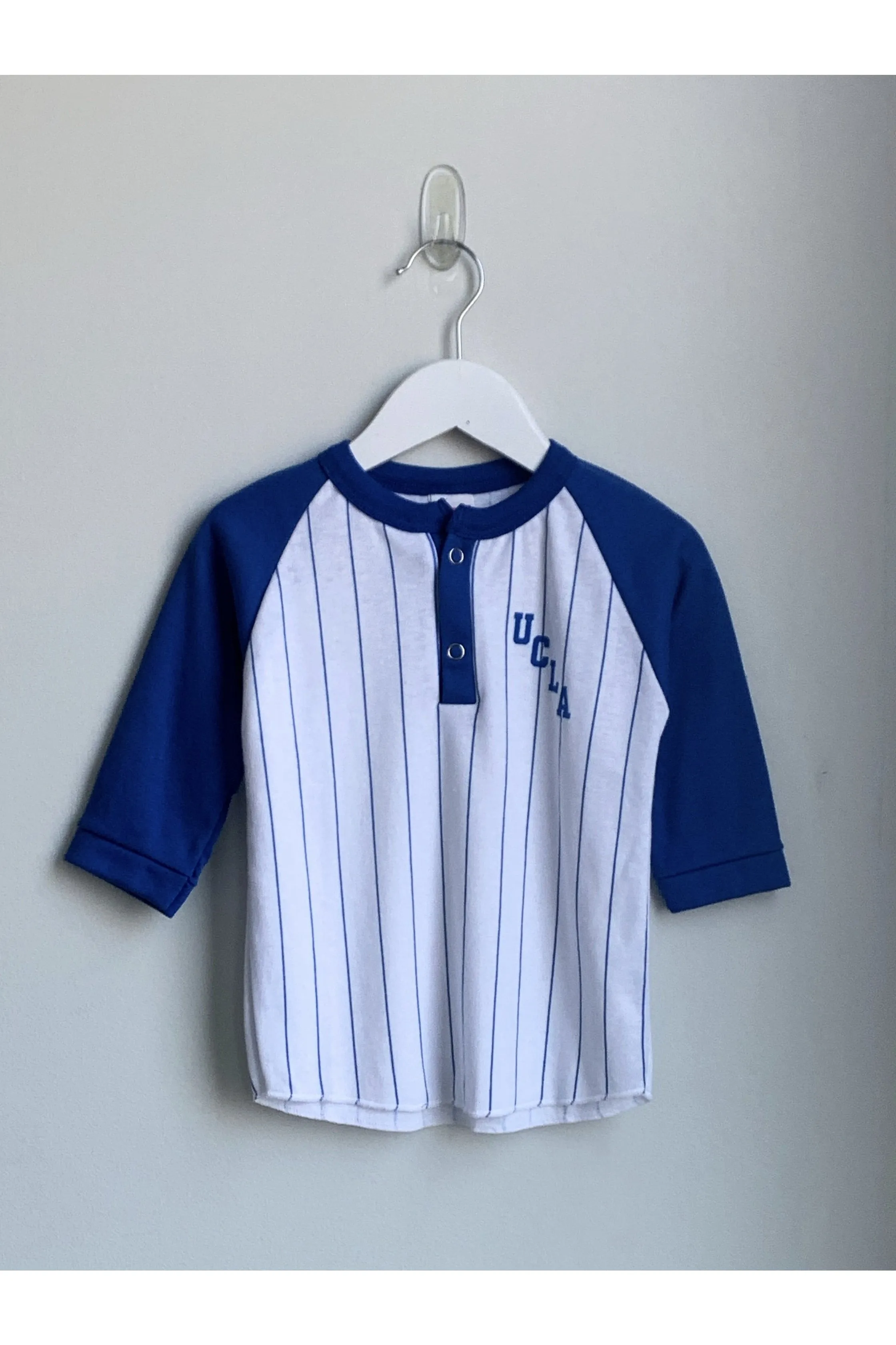 Vintage Henley Striped UCLA Baseball Tee - 3T