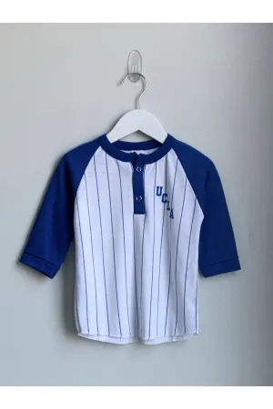 Vintage Henley Striped UCLA Baseball Tee - 3T