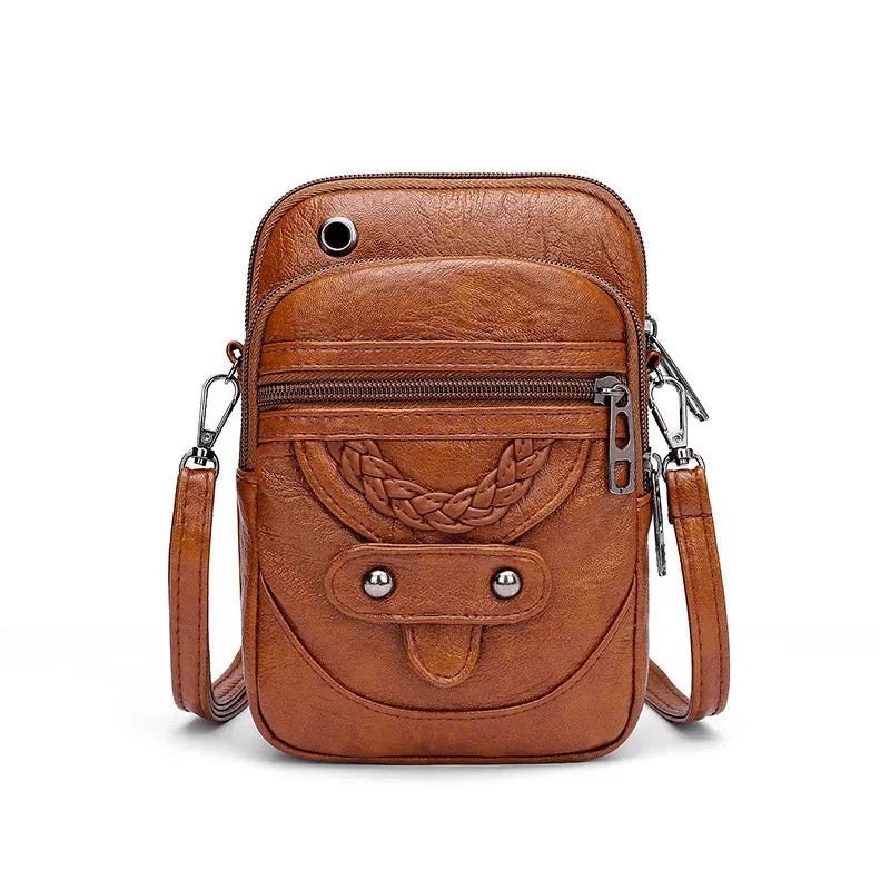 Vintage-Inspired Artisan Crossbody Bag