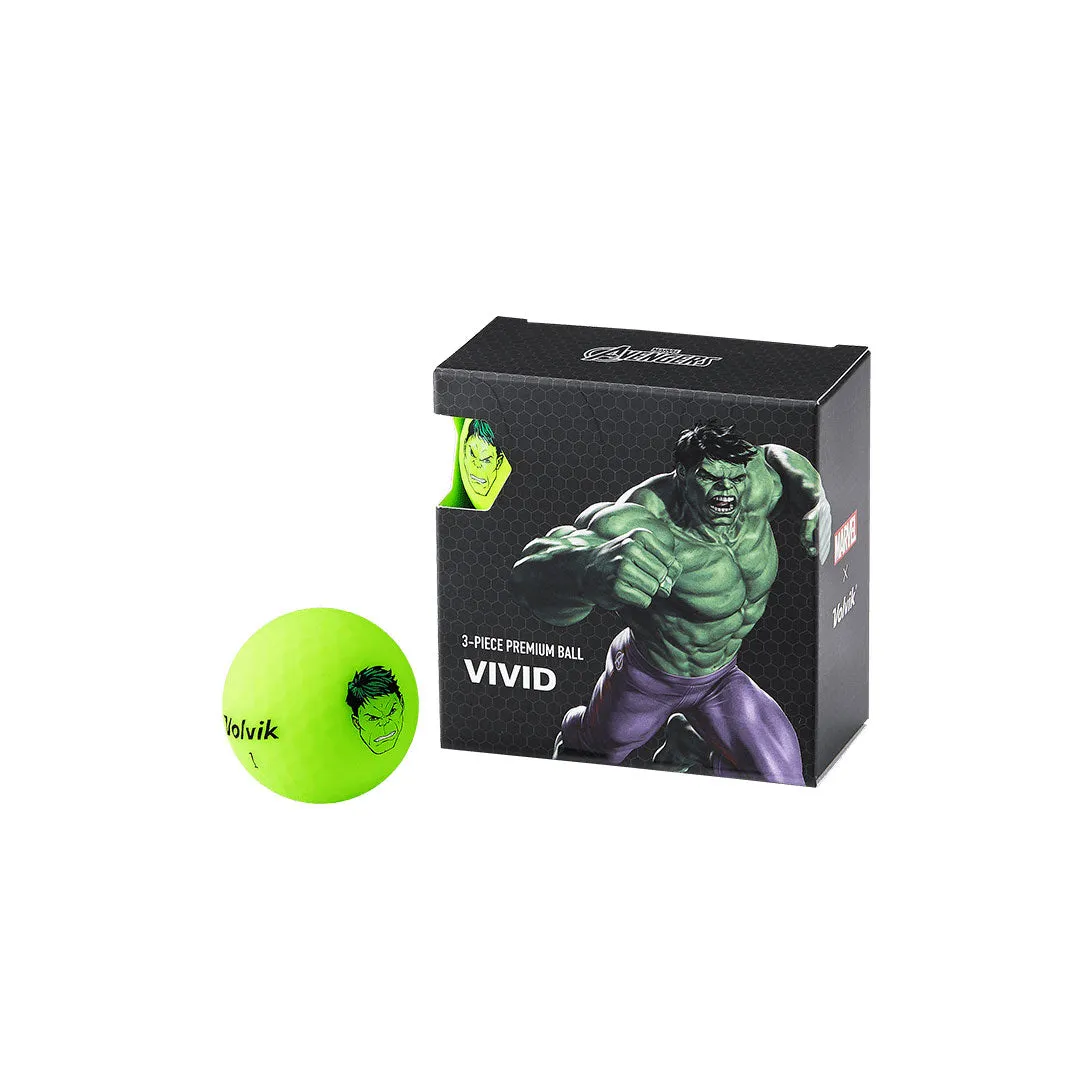 Volvik Marvel Hero 3.0 Golf Balls - 4 Pack