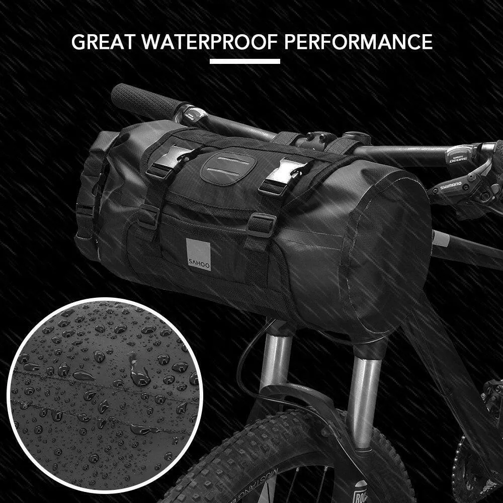 Waterproof Bike Handlebar Bag Front Bicycle Dry Pack Large Capacity Cycling Front Storage Bag for Road Bike MTB Mountain Bike