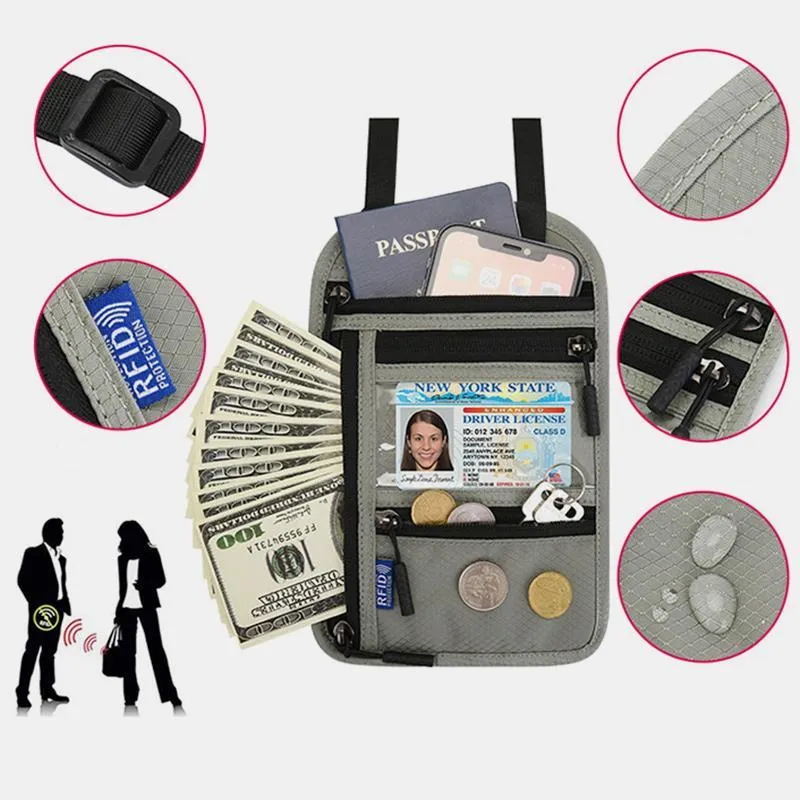 Waterproof RFID Blaocking Passport Holder Travel Bag