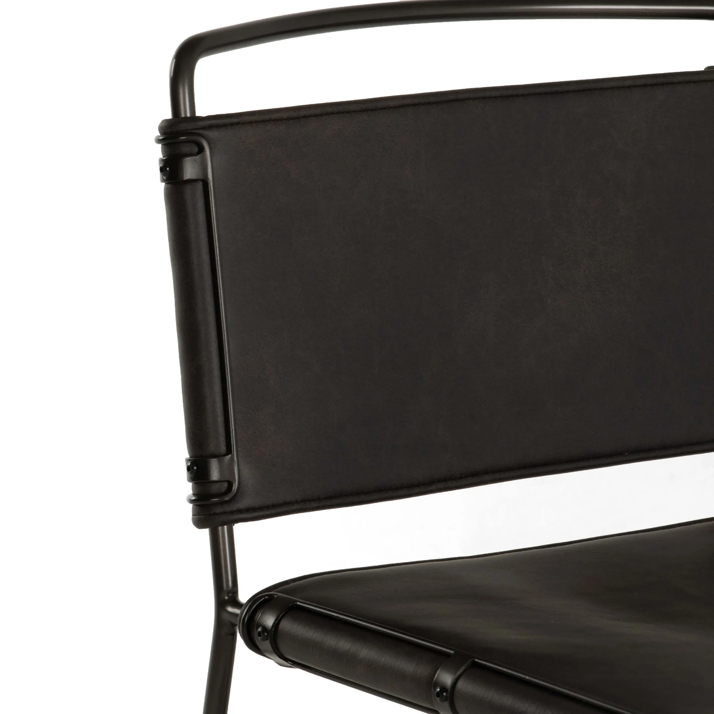 Wharton Bar & Counter Stool, Distressed Black, Set of 2