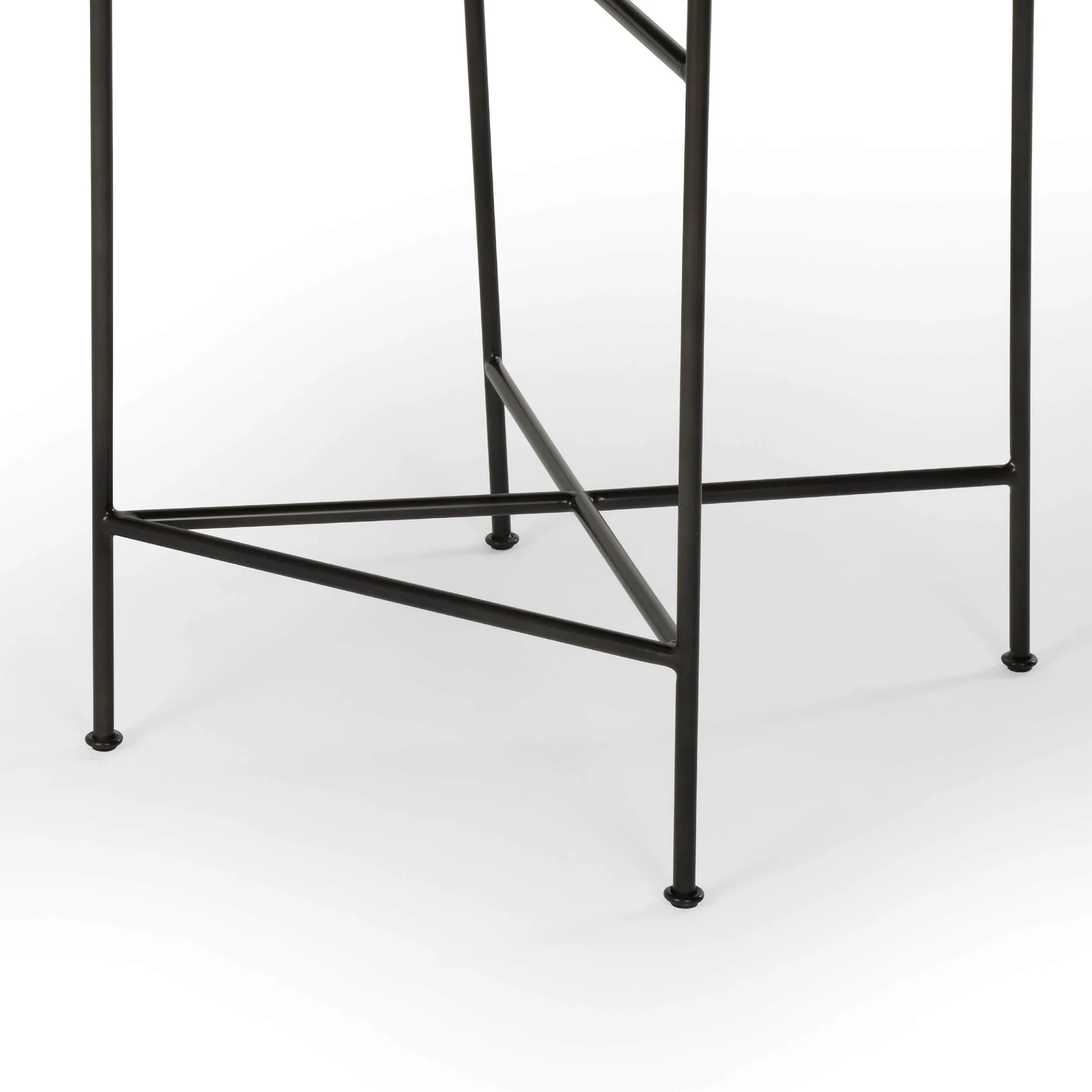 Wharton Bar & Counter Stool, Distressed Black, Set of 2
