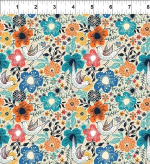 Whimsy 2WMS-1 - Multi colored floral