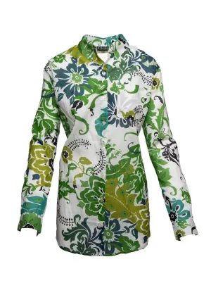 White Greens KikiSol Boyfriend Shirt