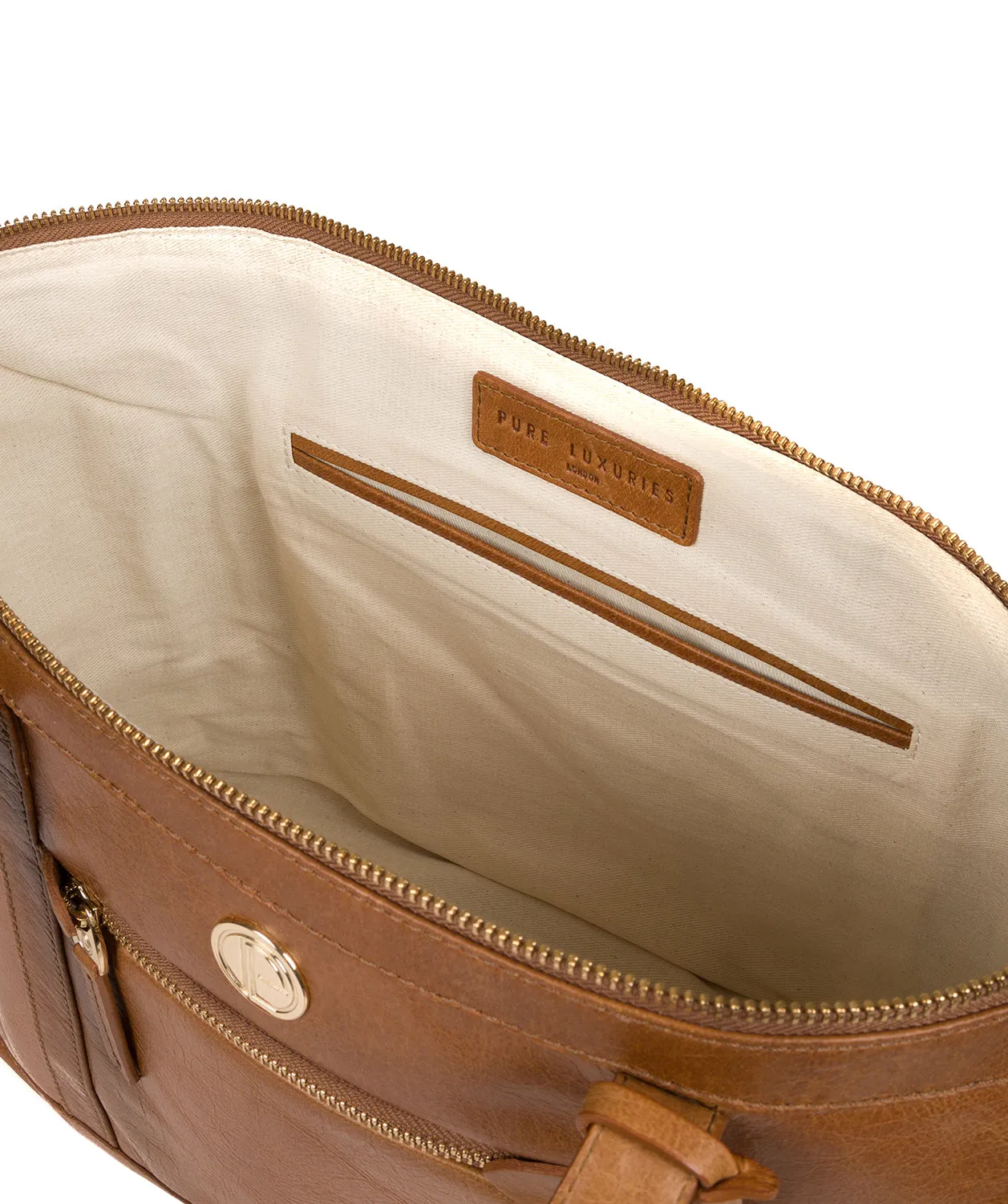 'Willow' Saddle Tan Leather Tote Bag
