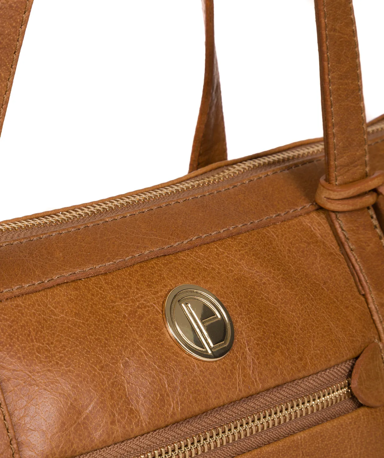 'Willow' Saddle Tan Leather Tote Bag