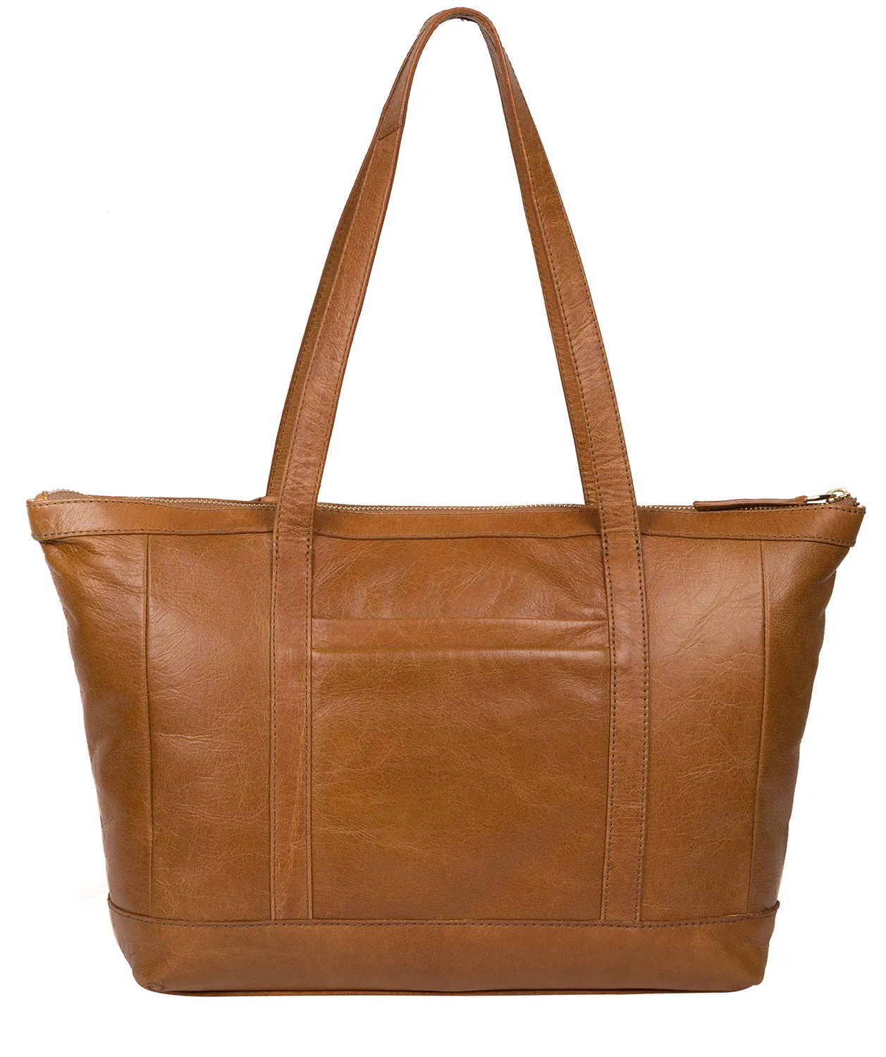 'Willow' Saddle Tan Leather Tote Bag