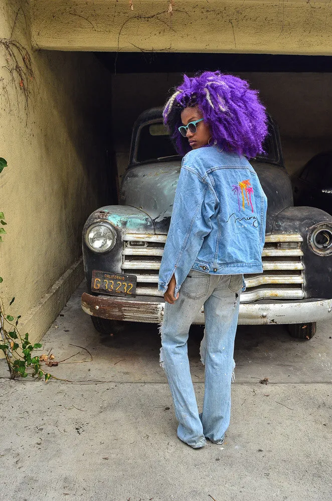 Women's Oversized Vintage Denim Jacket