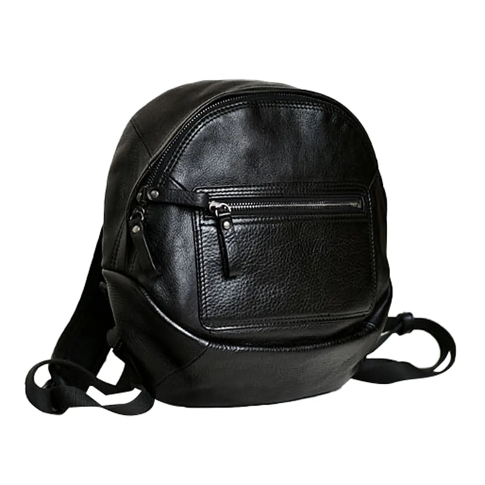 YAAGLE Girls' Casual Genuine Leather Mini Zipper Backpack YG9082
