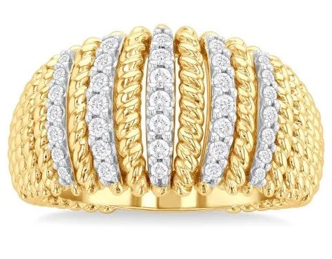 Yellow Gold Diamond Fashion Ring
