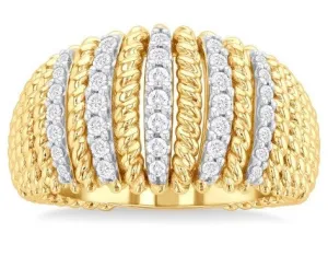 Yellow Gold Diamond Fashion Ring