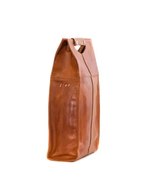 Zemp Pinotage 2 Leather Wine Carrier | Chestnut